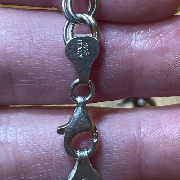 STERLING SILVER CHARM BRACELET - Picture 8 of 12